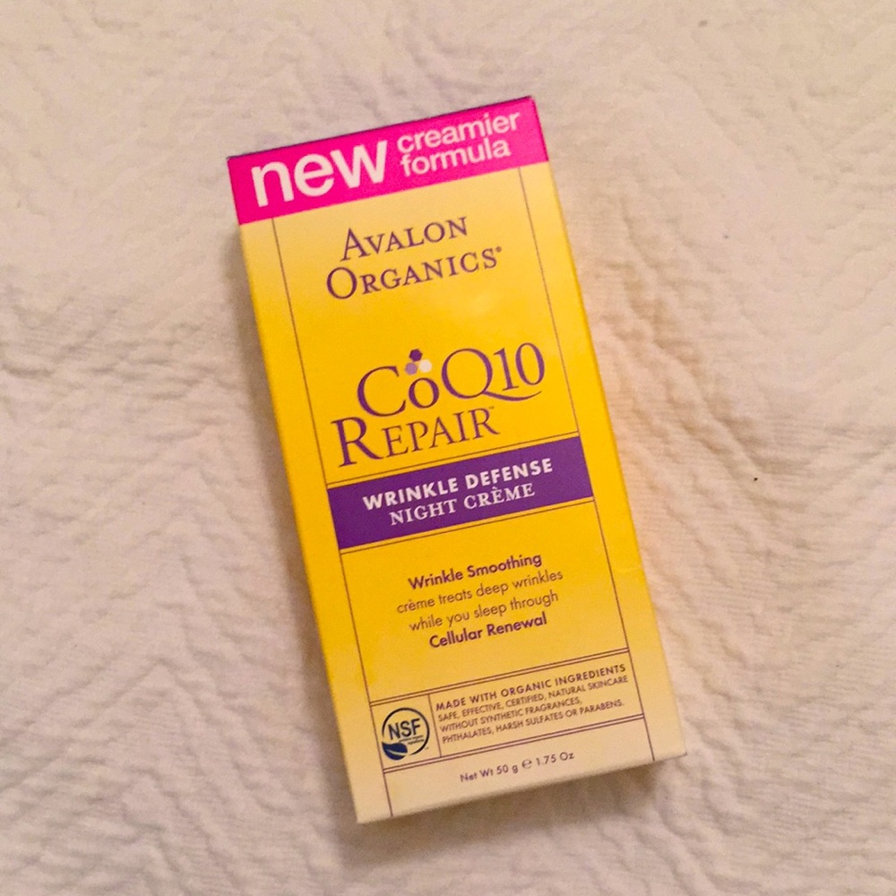 NWT Avalon Organics CoQ10 Repair Night Creme
